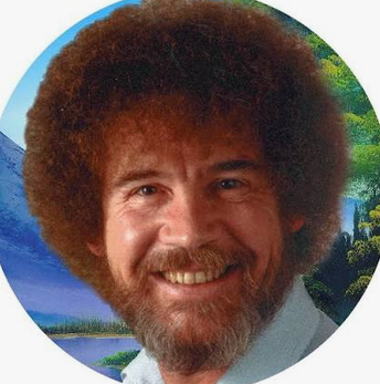 very cute bob ross